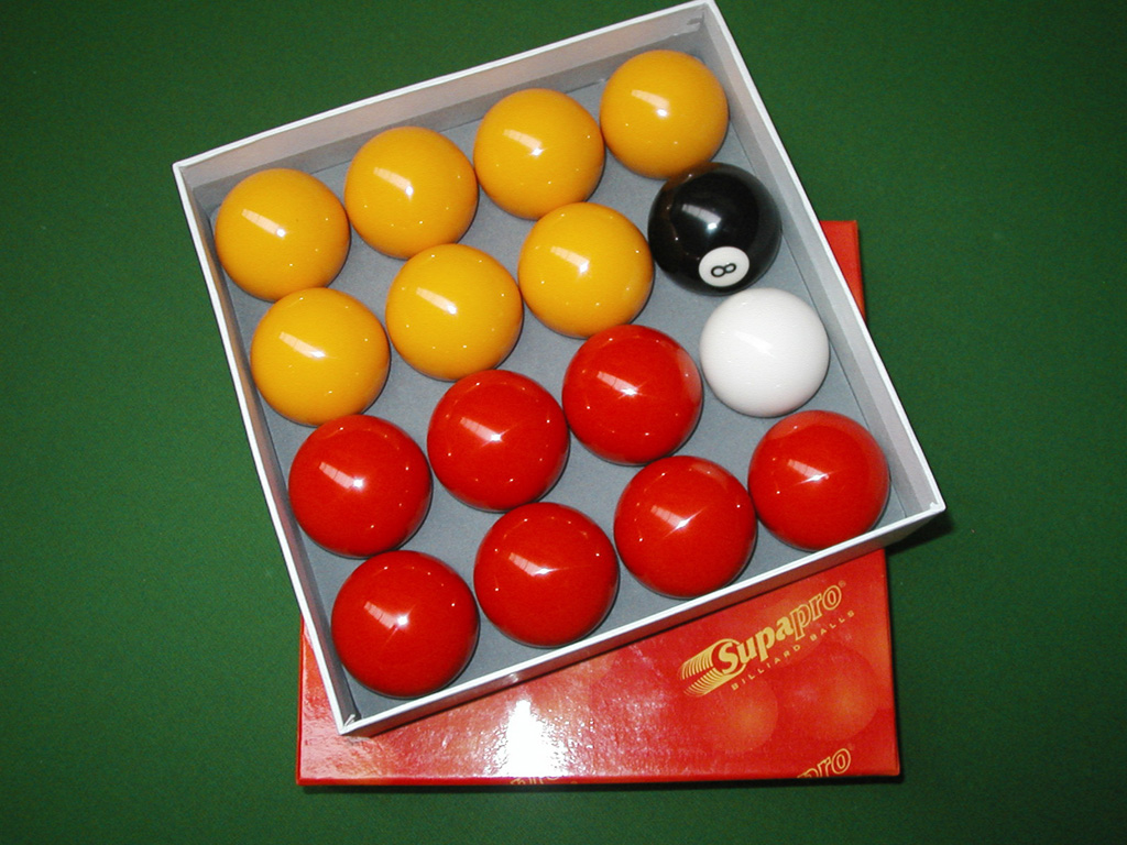 Billes / Boules de billard anglais 8 pool Aramith, Supapro ou économiques